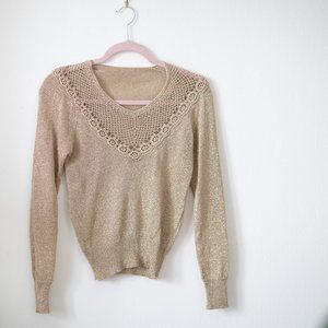 Amazing vintage gold knit